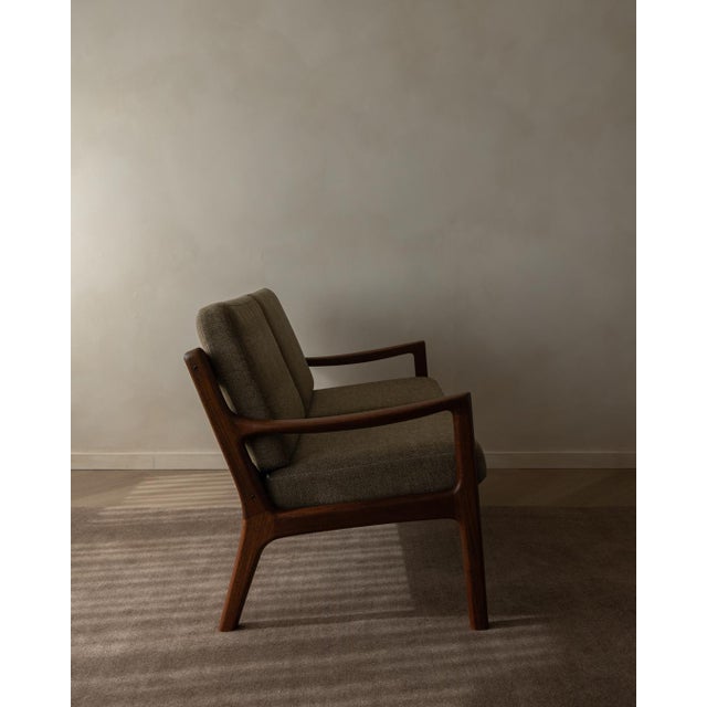 Vintage Danish Senator 2-Seater Sofa with Teak Frame by Ole Wanscher for Cado, 1960s For Sale - Image 6 of 18