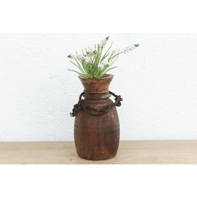 Wood Hand-Turned Vintage Kitchen Vessel For Sale - Image 7 of 7