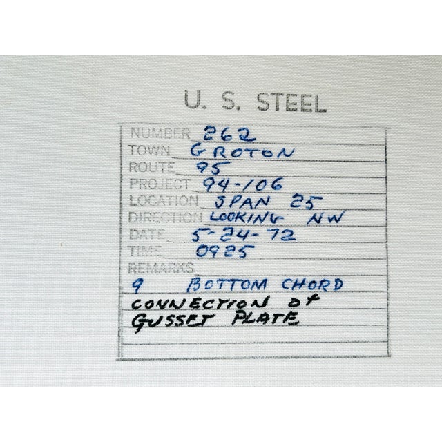 Post-modern Original U S Steel archival (metadata on reverse) historical record elevated to an art form. 8x10 B &W in...