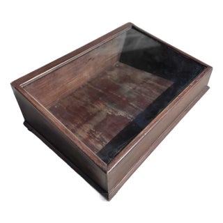 Antique English Mercantile Counter Top Display Case For Sale