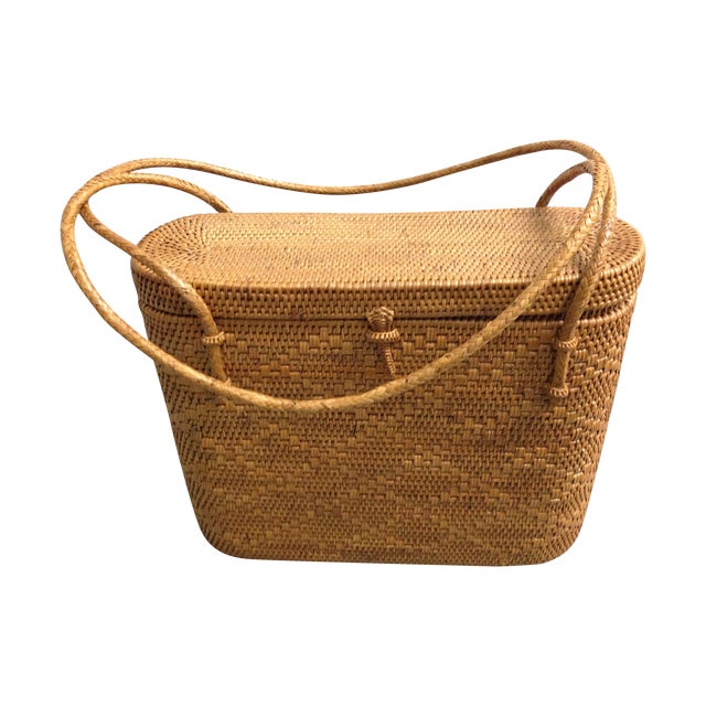 Vintage Woven Basket Purse Chairish