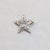 Vintage 1950s Signed Kramer of Ny Rhodium Plated Clear Rhinestone Star Brooch For Sale - Image 9 of 10