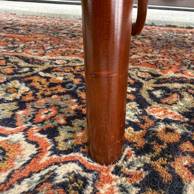 1990s Sumter Cabinet Co. Traditional Queen Anne Solid Cherry Dining Chairs - A Pair (B) For Sale - Image 13 of 14
