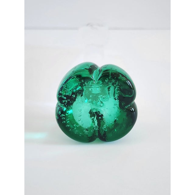 Mid Century Modern Per Lutken Homelgaard Green Bud Vase For Sale - Image 9 of 9