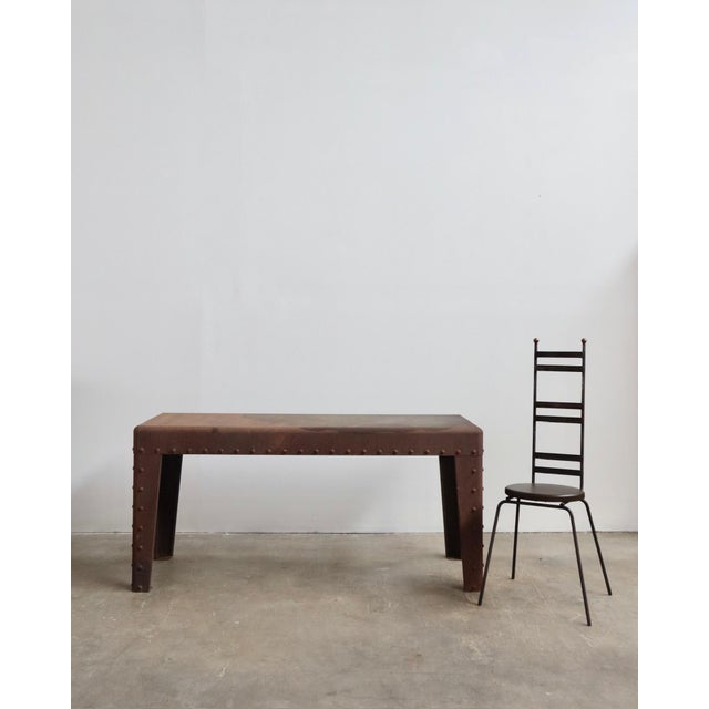 1990s Oakley Patinaed Display Console Table For Sale In Los Angeles - Image 6 of 7