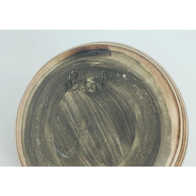 Brown Mid-Century Italian Ceramic Vase Jug from Vitali, 1970s For Sale - Image 8 of 9