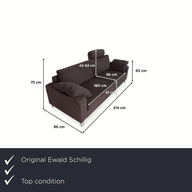 with this Ewald Schillig three-seater sofa, you'll bring a timeless and exceptionally comfortable piece of upholstered...