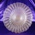 Glass Large Footed Clear Glass Bowl With Gold Glitter For Sale - Image 7 of 8