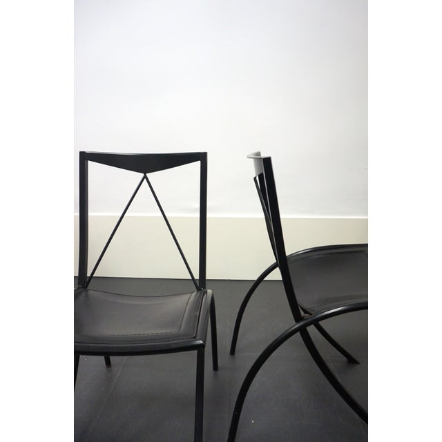 Black Vintage Bella Chairs from Giorgio Cattelan, Italy, 1980s, Set of 4 For Sale - Image 8 of 11