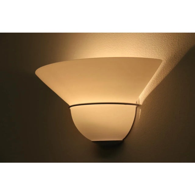Murano Piuluce Modern Murano Wall Lamp White Glass For Sale - Image 4 of 7