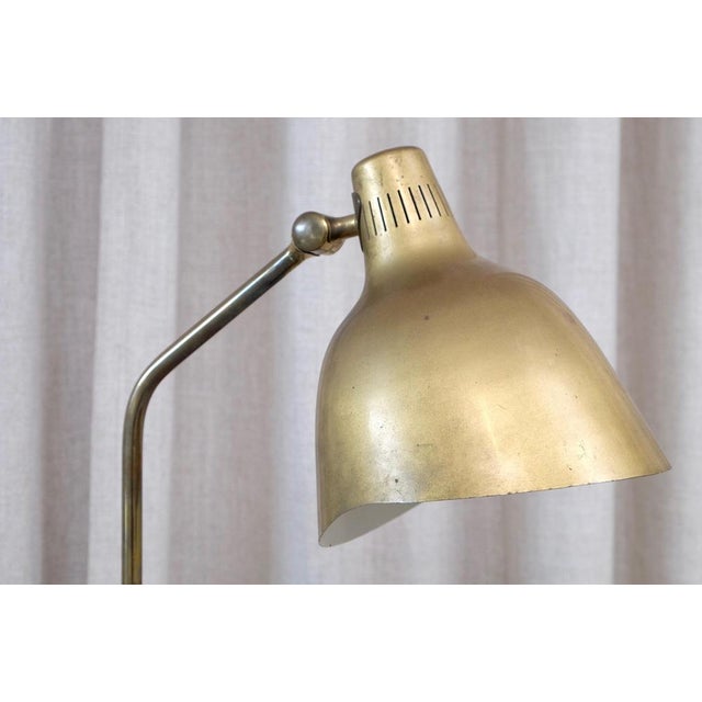 Brass Table Lamp attributed to Carl-Axel Acking, Sweden, 1950s For Sale - Image 6 of 15