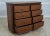 Traditional Lexington Henry Link Leather Rattan Chest W. Mirror For Sale - Image 3 of 12