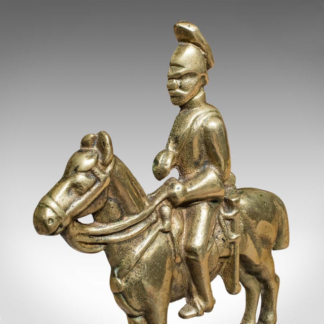 Pair of Antique Mounted Horse Rider Bookends, English, Book Rests, Victorian For Sale - Image 10 of 10