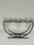 Black Vintage 1980s Brutalist Iron & Crystal Triple Votive Candle Holder Candelabra For Sale - Image 8 of 12