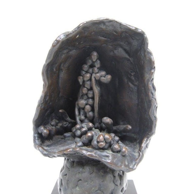 Metal Abstract bronze sculpture by Roszi Tevan For Sale - Image 7 of 10