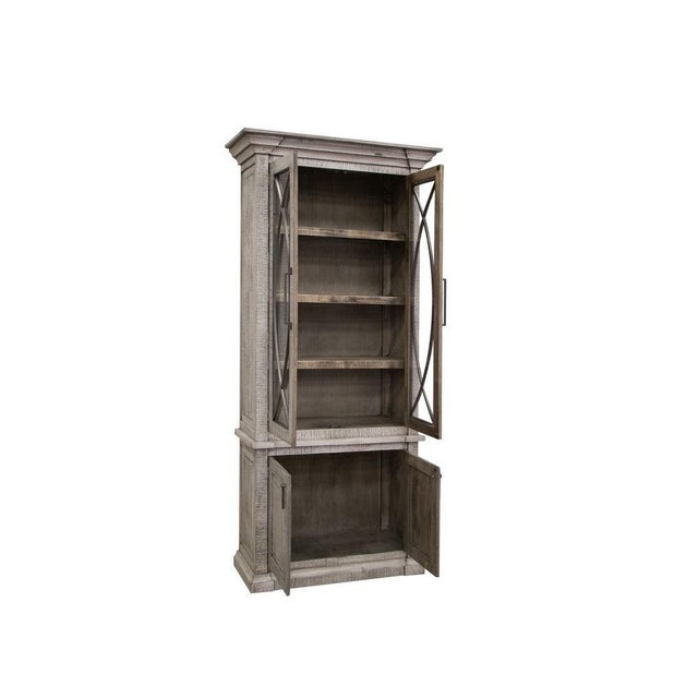 Azzaria Two Door Glass Cabinet - 87" For Sale - Image 4 of 7