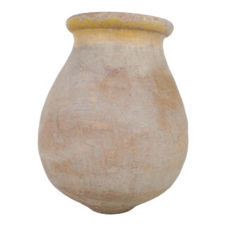 19th Century French Terra Cotta Biot Olive Jar 25 X 19.75 In. For Sale