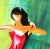 2010s Contemporary Painting "Dancer in Red" Original Red Figurative Artwork on Abstract Green Canvas by Bettina Mauel For Sale - Image 5 of 9