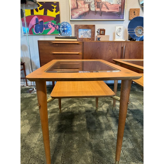 A Pair of Mid Century Modern Side Tables in the Style of Paul McCobb, Circa 1960s. For Sale - Image 11 of 12