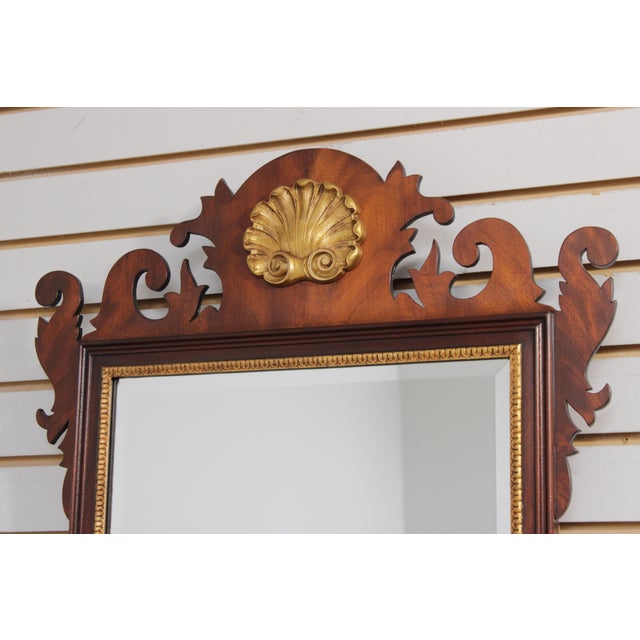 Henkel Harris Henkel Harris Mahogany Chippendale Style Mirror For Sale - Image 4 of 16