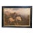Antique 19th Century Oil on Canvas — Sheep on a Highland Hillside — British School — Ebonized Gilt Frame For Sale