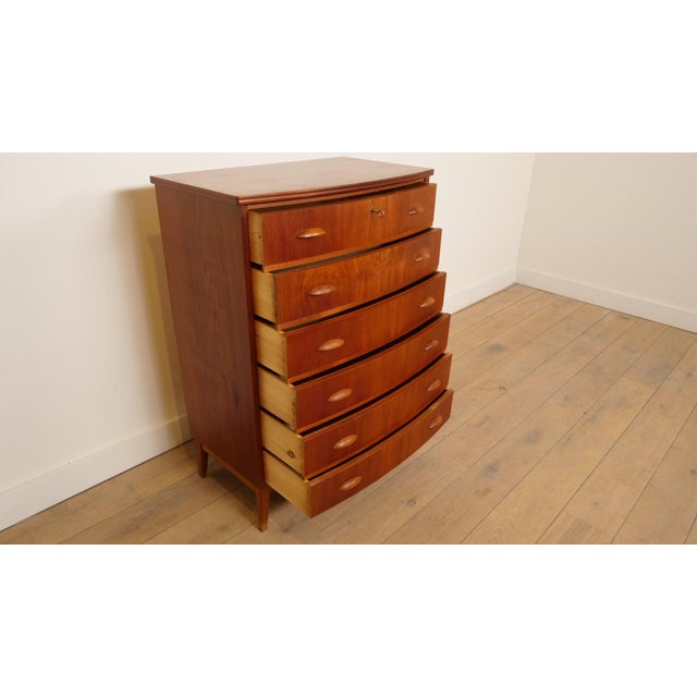 Vintage Danish Teak Chest of Drawers For Sale - Image 6 of 9