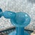 Beautiful pair of antique French blue opaline glass decanters with stoppers // large perfume / scent bottles // vanity decor // boudoir For Sale In Kansas City - Image 6 of 9