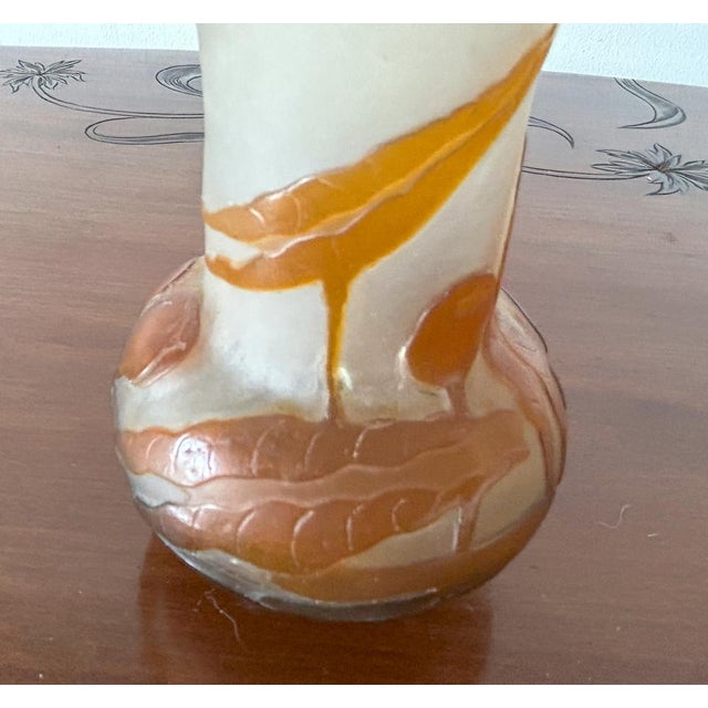 Small Glass Vase with Cameo Work by Emile Gallé, 1900s For Sale - Image 11 of 18