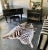 Vintage natural Brazilian cowhide with a black/brown and white zebra stencil. Suitable in different periods/styles of...