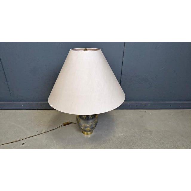 Vintage Pewter Table Lamp, 1970s For Sale - Image 10 of 11