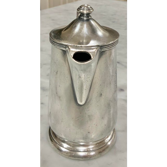 Mid 20th Century Vintage Savoy Hilton Hotel Silver Soldered Teapot, 16 Oz. International Silver Co. Hotelware for Collectors, Tea Time, Vintage Vignettes - See Pics! For Sale - Image 5 of 10