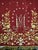 On a red silk velvet this altar ornament present a rich and large gold embroidery showing stunning MA monogram for Marie...