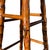 Mid-Century Modern Round Burnt Bamboo and Rattan Inlaid Barstool or Plant Stand For Sale - Image 3 of 4