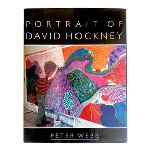 " Portrait of David Hockney " Vintage 1988 First Edition Hardcover Pop Art Book