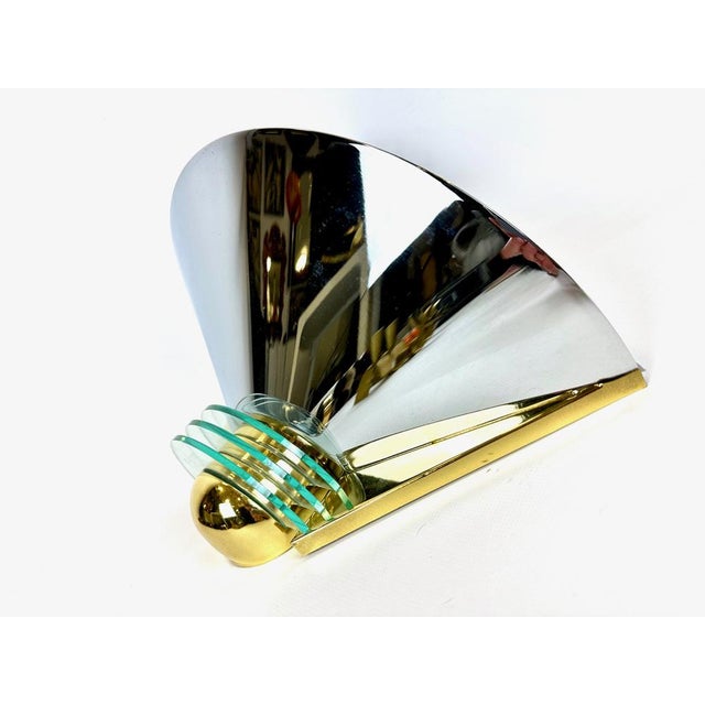 Vintage Model 8899/01 Sconce by Simon & Schelle for Hustadt Leuchten, 1980s, in Flawless conditions. Designed 1980 to 1989...