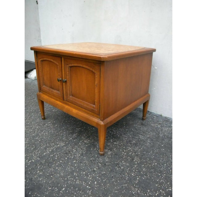 Vintage Mid Century Modern Nightstand End Side Table For Sale - Image 9 of 13