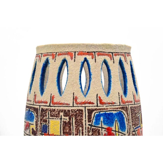 Italian Ceramic Floor Lamp from Ceramiche Santa Caterina, 1950s For Sale - Image 6 of 11