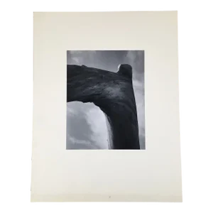 Sky and Wood by Dean W Hand 1960s Modernist Black and White Photograph