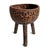 Tribal Vintage Wood Carved Rustic Tribal Bowl on Legs For Sale - Image 3 of 7