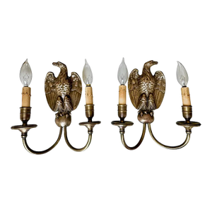 Air Federal Style Eagle Sconces by Sterling Bronze Co.