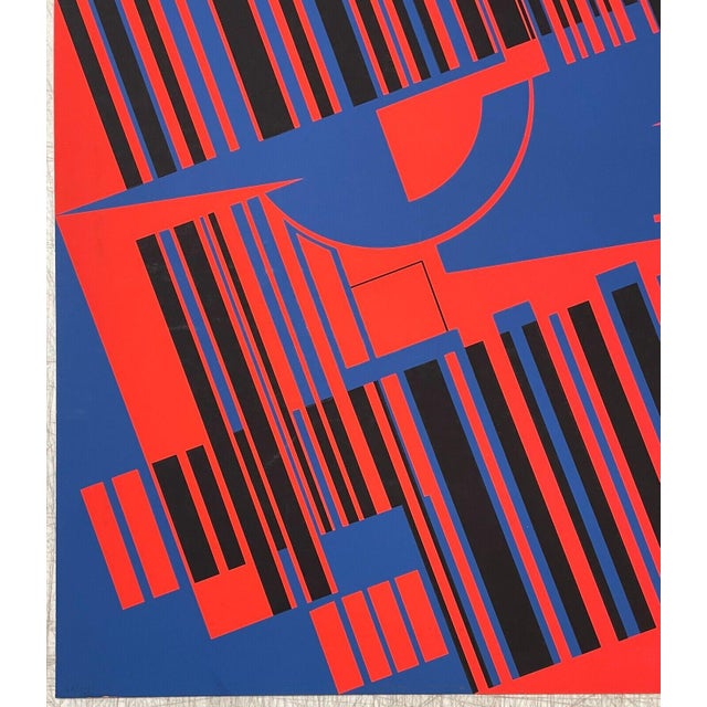 Original 1971 Gunter Fruhtrunk Durchdringungen Ii Geometric Abstract Silkscreen For Sale - Image 10 of 11
