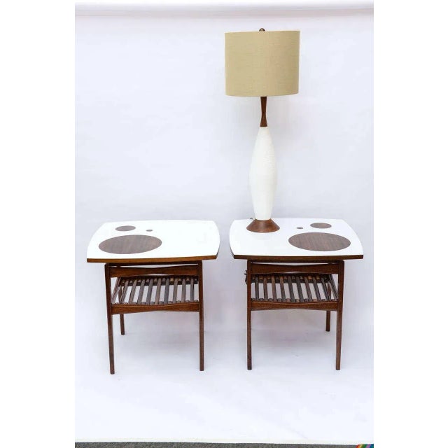 1960s Pair of Mid-Century Teak Side Tables For Sale - Image 10 of 10