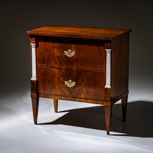 Early Biedermeier Chest of Drawers with Marble Pilasters, Berlin, 1800 For Sale - Image 9 of 9