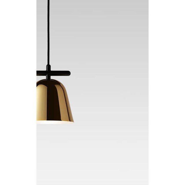 Metal Golden Lighto T Gr Glossy Suspension Lamp by Jaime Hayson for Parachilna For Sale - Image 7 of 10