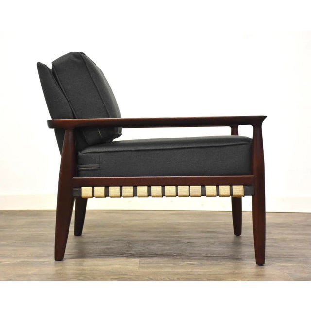 Mahogany Mid Century Modern Lounge Chair For Sale - Image 4 of 11