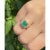 GRS Certified 2.09 Carat Natural Colombian Emerald Set in 18k Solid Gold Ring, Size 8 For Sale In Miami - Image 6 of 8