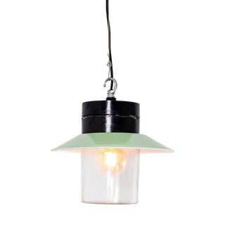 Industrial Bakelite Top Pendant Lamp, 1950s For Sale