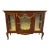 French Rococo Style Marble Topped Cabinet Vitrine For Sale
