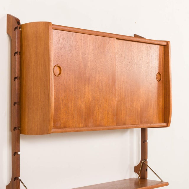 Scandinavian Teak Wall Unit Model Ergo by John Texmon, Norway, 1960s For Sale - Image 10 of 15