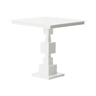 Square Let's Talk Table in White by Sara Mondaini for Officine Tamborrino For Sale